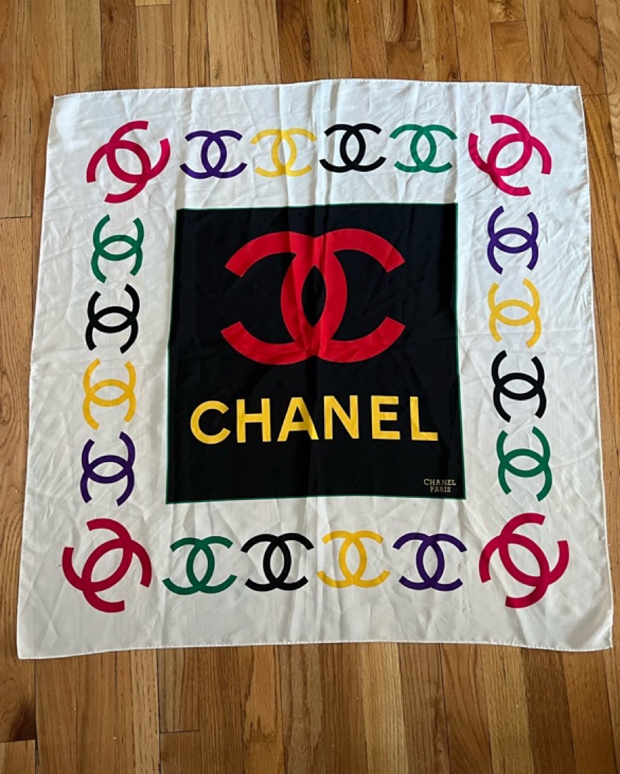 Vintage Chanel Scarf / Top by Chanel - Pickle