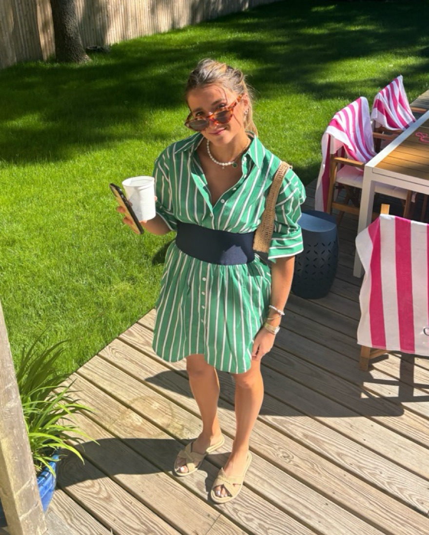 Staud michelle Striped Shirt Dress by Staud - Pickle
