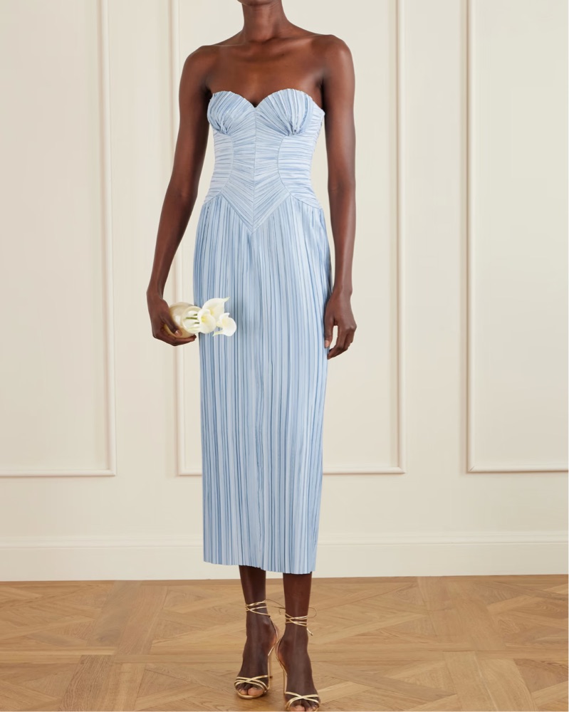 Cult Gaia Ashika Gown in Coastal | Blue Wedding Guest Dress, Blue  Bridesmaid Dress by Cult Gaia - Pickle