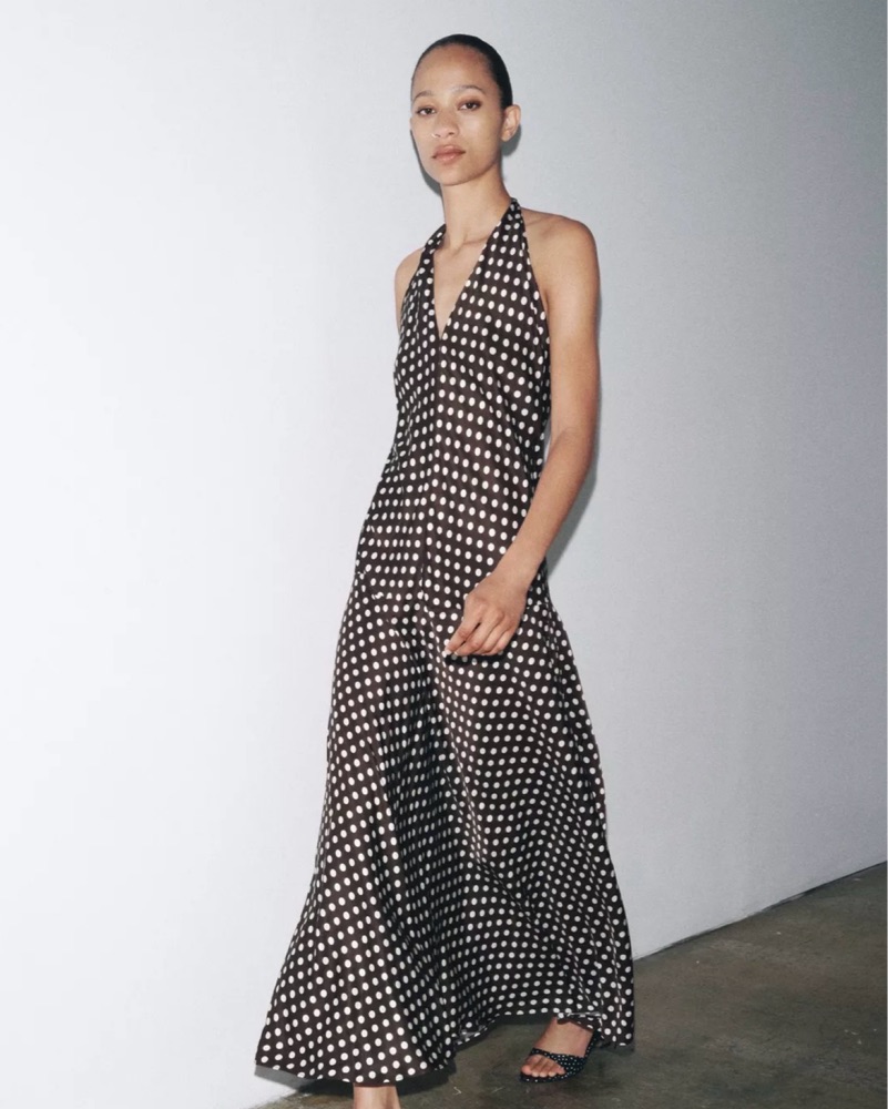 Zara Brown Polka Dot Dress by ZARA - Pickle