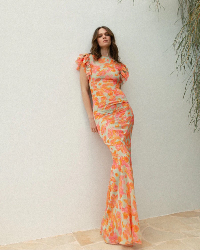 de la vali bougainvillea maxi dress De La Vali BOUGAINVILLEA MAXI DRESS by De La Vali