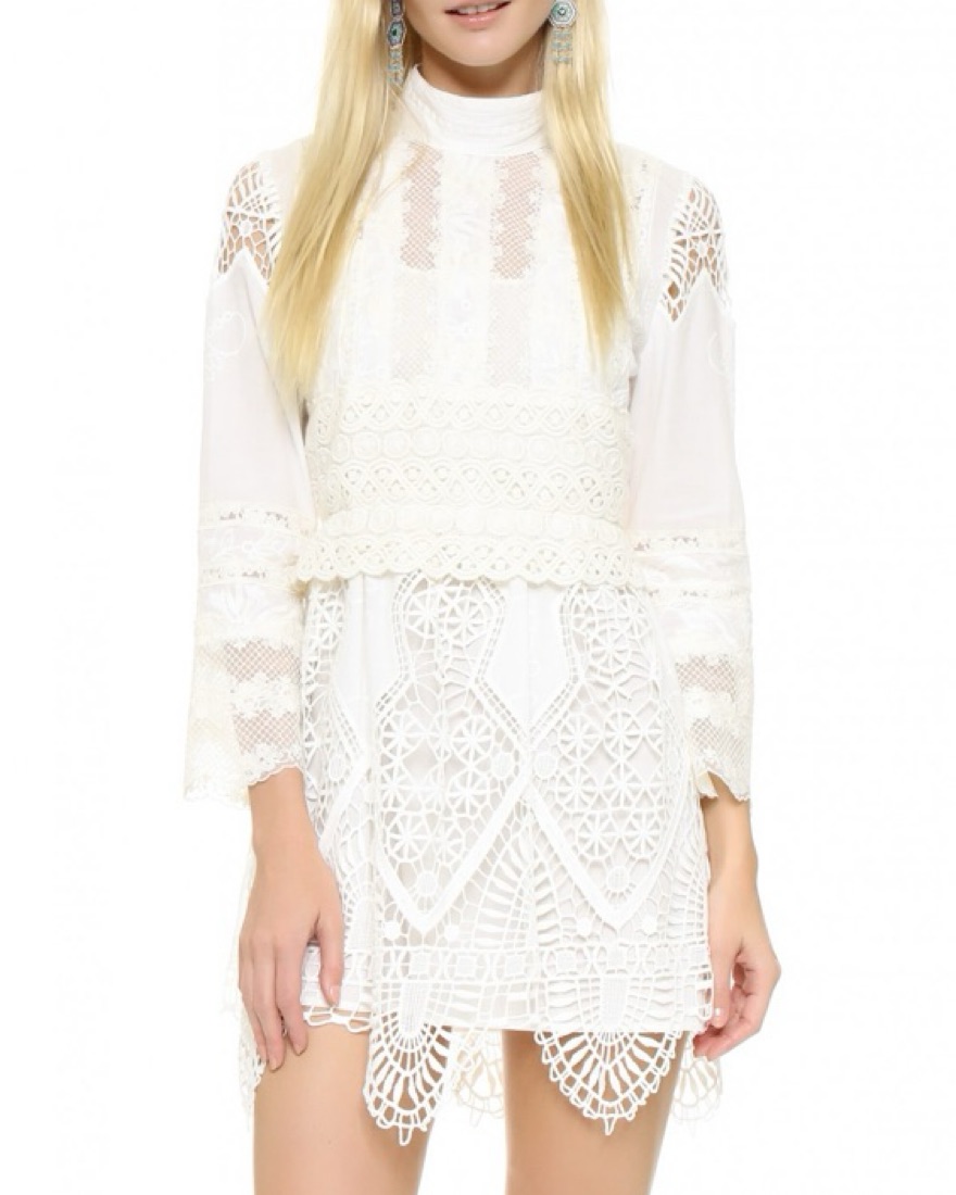 white lace tunic dress Whimsy Garden Lace Tunic Dress – SPELL
