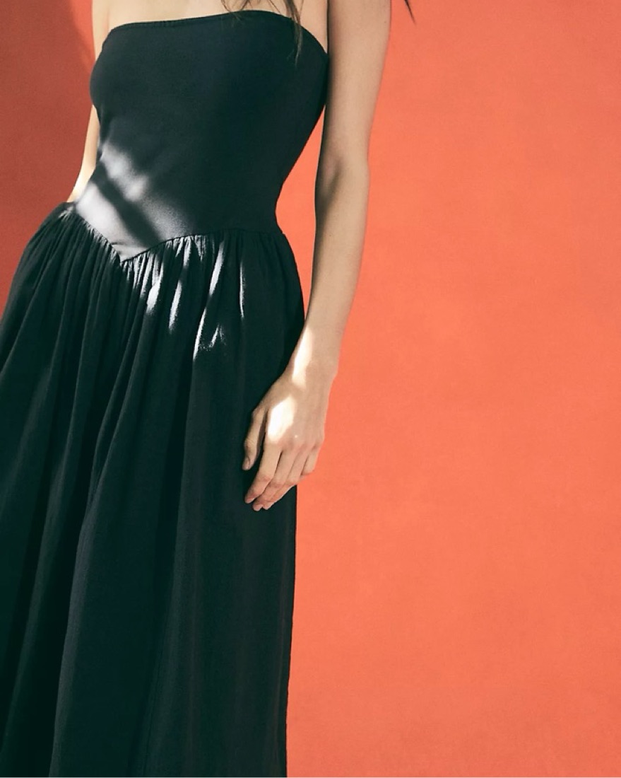 cotton linen dresses Emily Luxe Satin Bridesmaids Dress Coralyth UK Size:22 Black Satin A-Line Mini