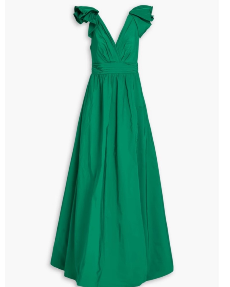 Stunning Emerald Green Maxi Dress by Marchesa - Pickle